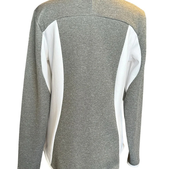 Ladies Nike Golf Track Jacket in Heathered Grey and White - Picture 4 of 7